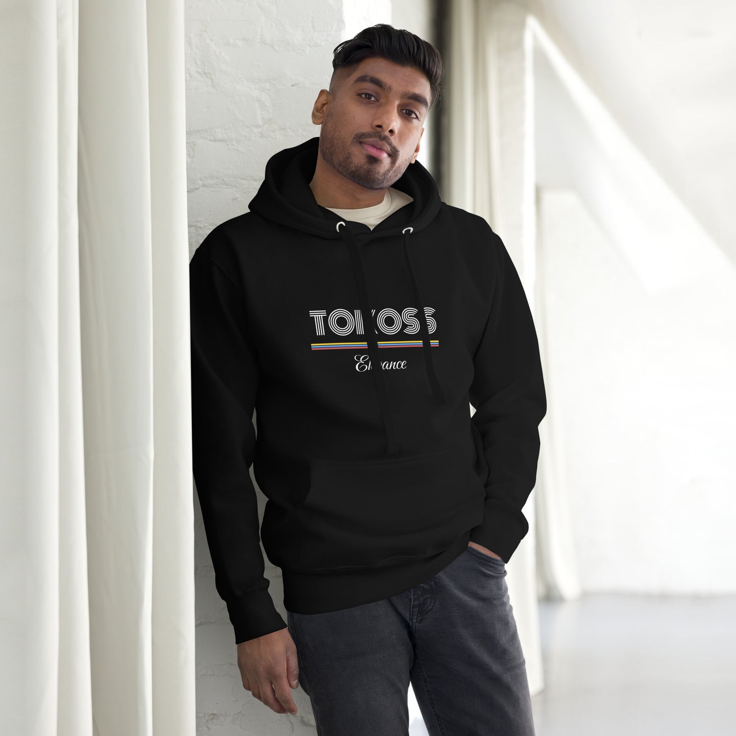 Tokoss Elegance Unisex Printed Hoodie - White design 3