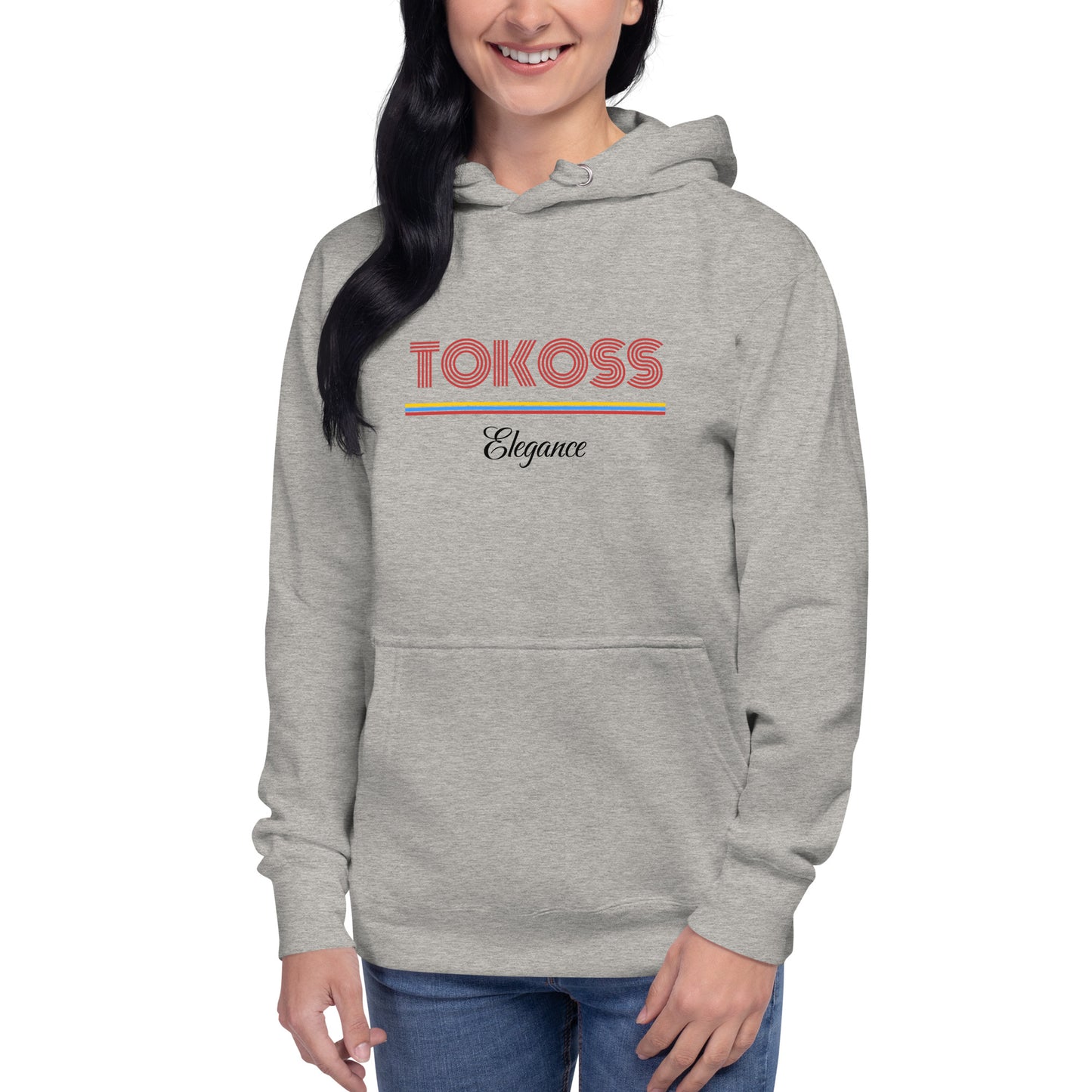 Tokoss Elegance Unisex Printed Hoodie - Black and red design 3