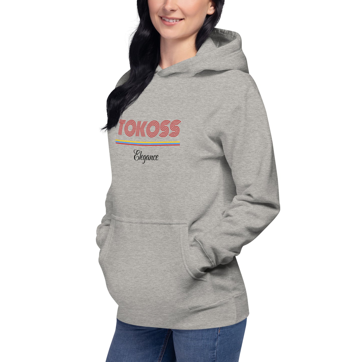 Tokoss Elegance Unisex Printed Hoodie - Black and red design 3