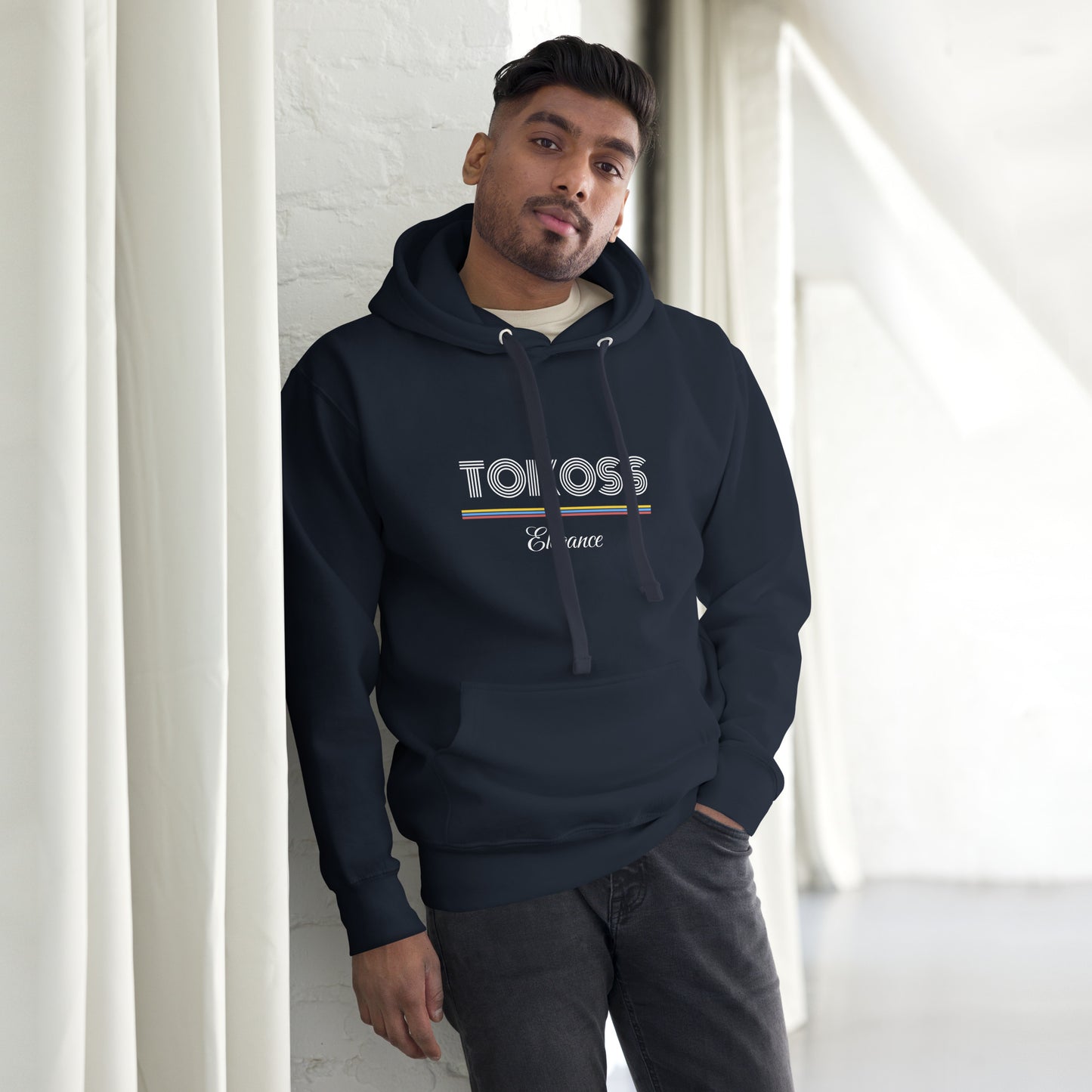 Tokoss Elegance Unisex Printed Hoodie - White design 3