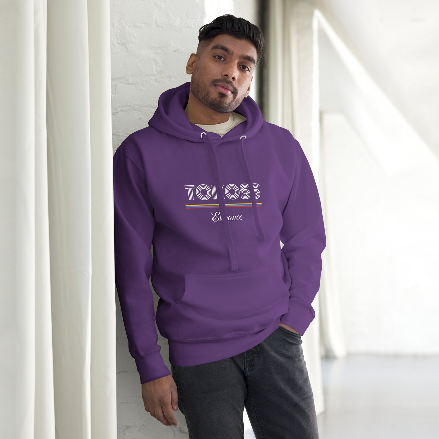 Tokoss Elegance Unisex Printed Hoodie - White design 3