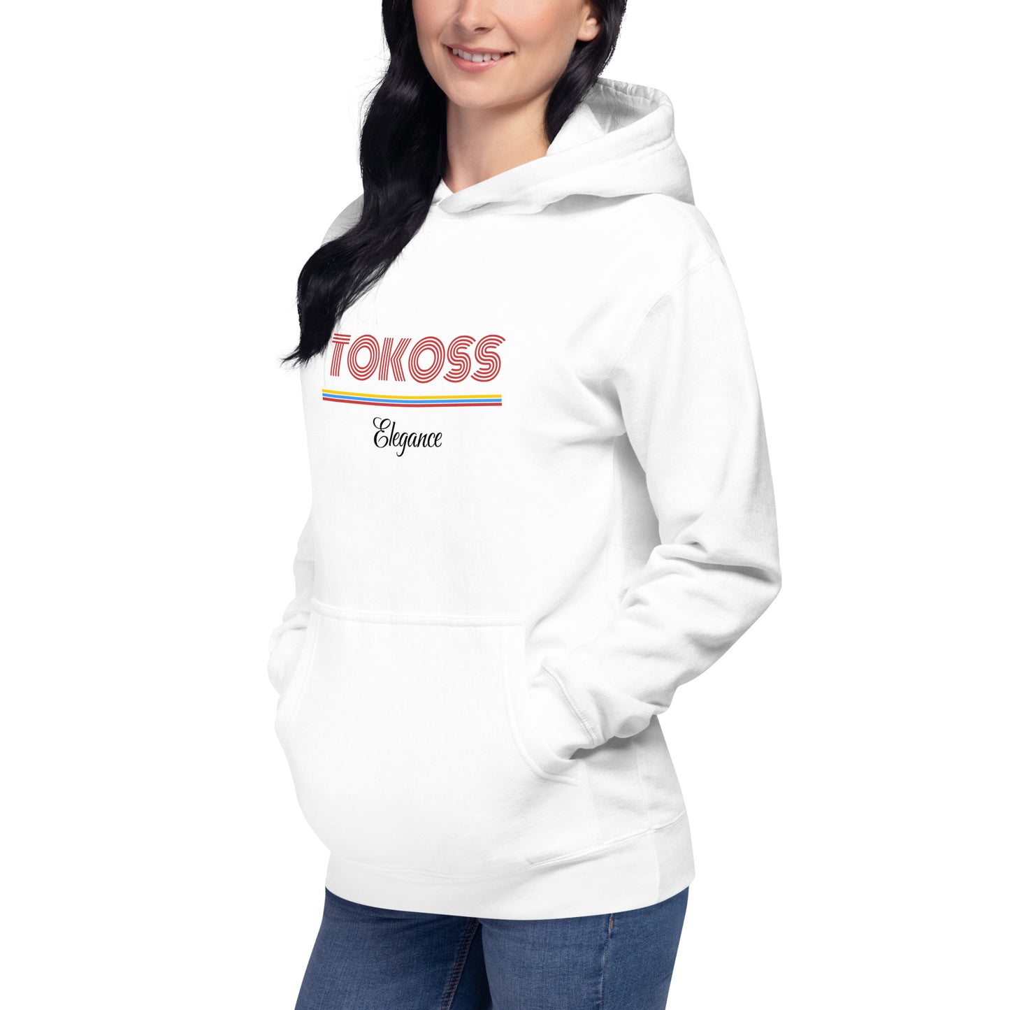 Tokoss Elegance Unisex Printed Hoodie - Black and red design 3