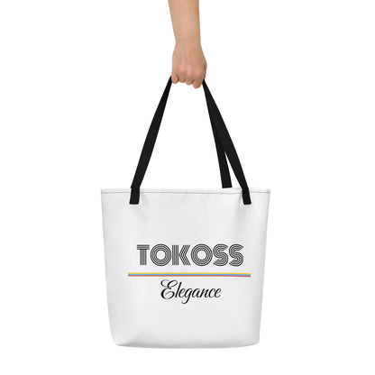 Tokoss Elegance Large Tote bag avec poche intérieure - Noir design 2