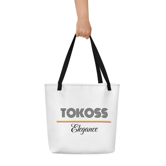 Tokoss Elegance Large Tote bag with inside pocket - Black design 2