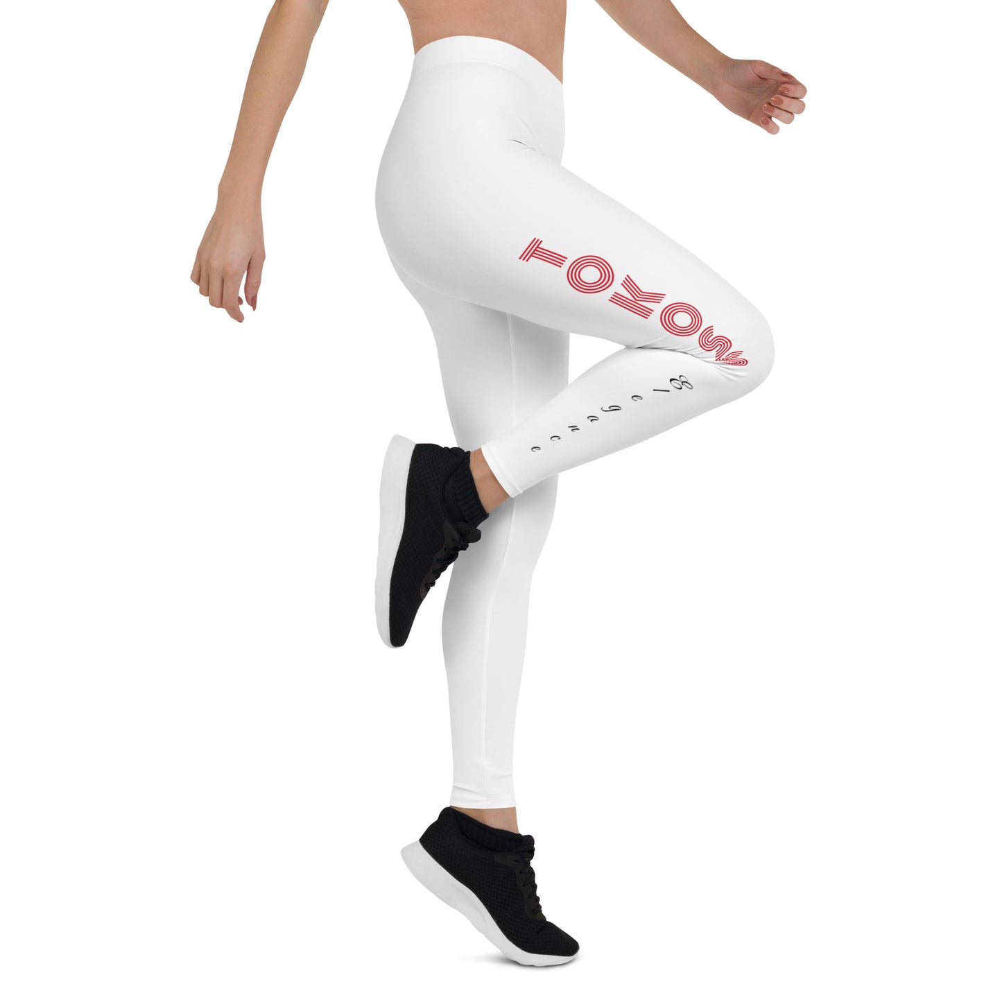 Tokoss Leggings - Black and red design 3