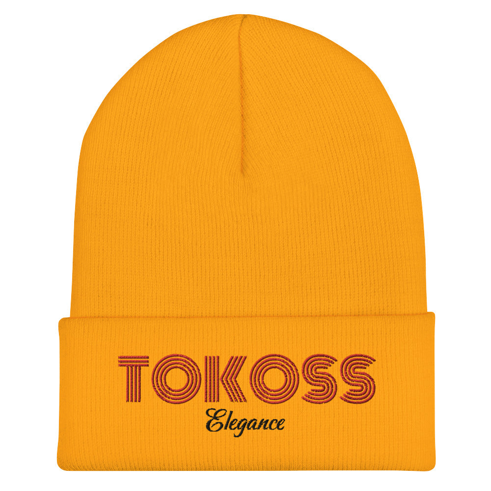 Tokoss Cuffed Beanie - Embroidered Red Design