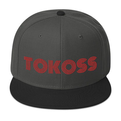 Tokoss Snapback Hat - Embroidered Red Design