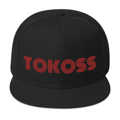 Tokoss Snapback Hat - Embroidered Red Design