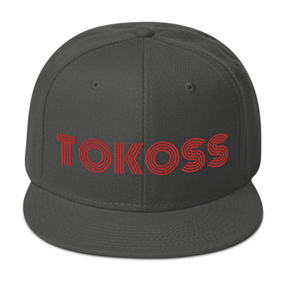 Tokoss Snapback Hat - Embroidered Red Design