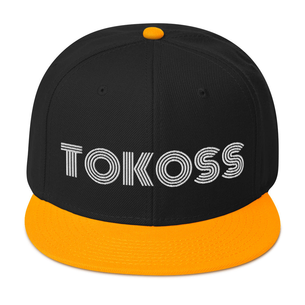 Tokoss Snapback Hat - Embroidered White design