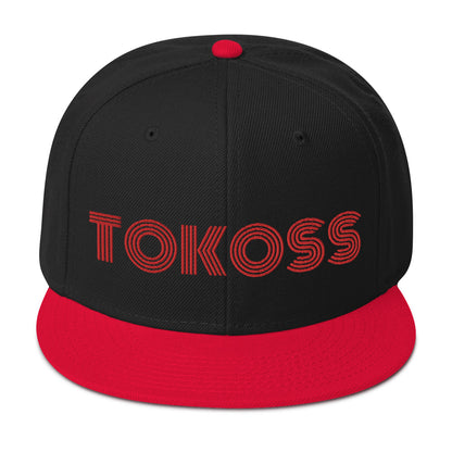 Tokoss Snapback Hat - Embroidered Red Design