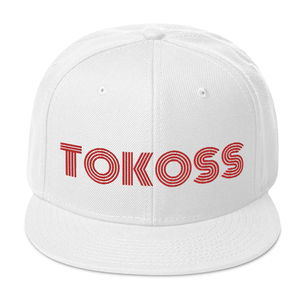 Tokoss Snapback Hat - Embroidered Red Design