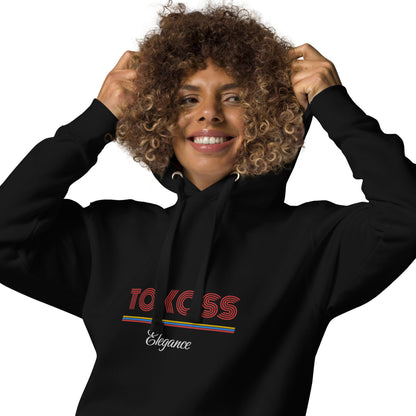 Tokoss Deluxe Embroidered Unisex Hoodie - Red and White design