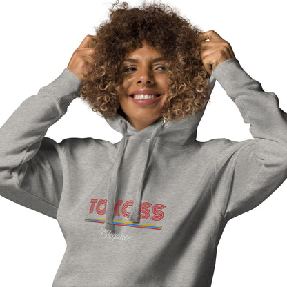 Tokoss Deluxe Embroidered Unisex Hoodie - Red and White design