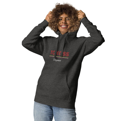 Tokoss Deluxe Embroidered Unisex Hoodie - Red and White design