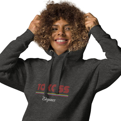 Tokoss Deluxe Embroidered Unisex Hoodie - Red and White design