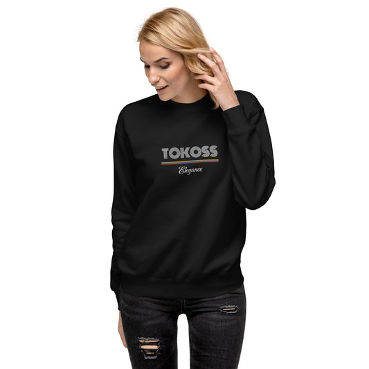 Tokoss Deluxe Embroidered Unisex Sweatshirt - White design 3