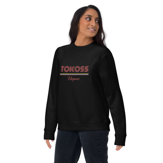 Tokoss Elegance Unisex Printed Sweatshirt - Red design 3