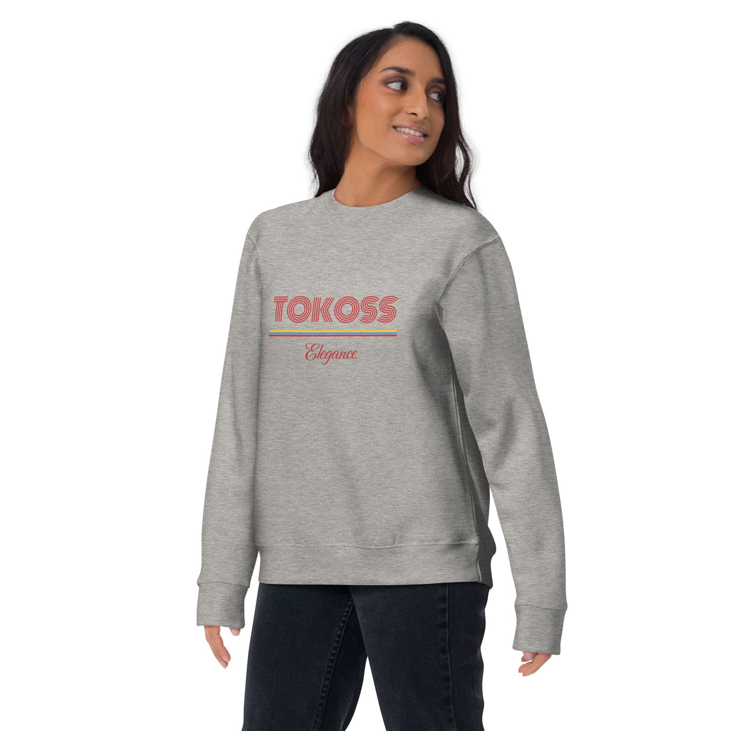 Tokoss Elegance Unisex Printed Sweatshirt - Red design 3