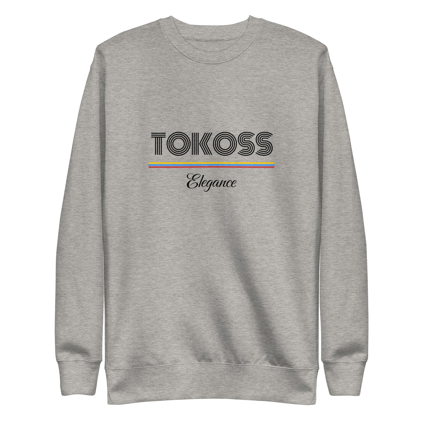 Sweat imprimé unisexe Tokoss Elegance - Noir design 3