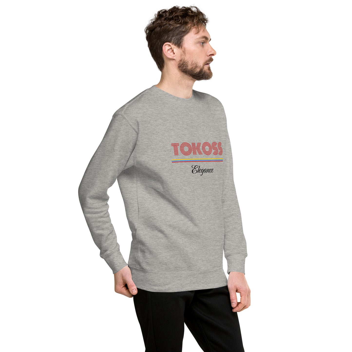 Tokoss Elegance Unisex Printed Sweatshirt - Black and red design 3