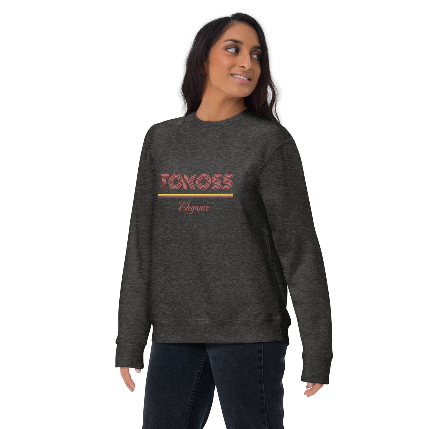 Tokoss Elegance Unisex Printed Sweatshirt - Red design 3