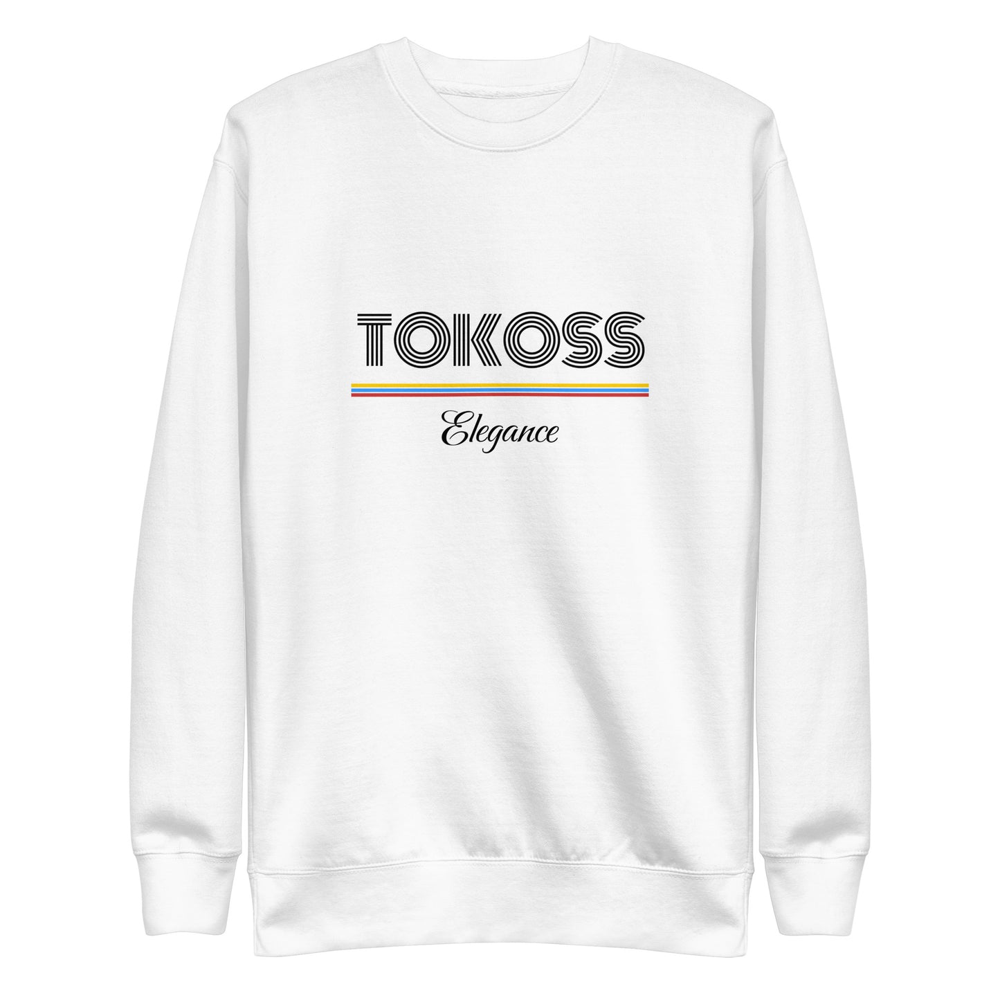 Sweat imprimé unisexe Tokoss Elegance - Noir design 3