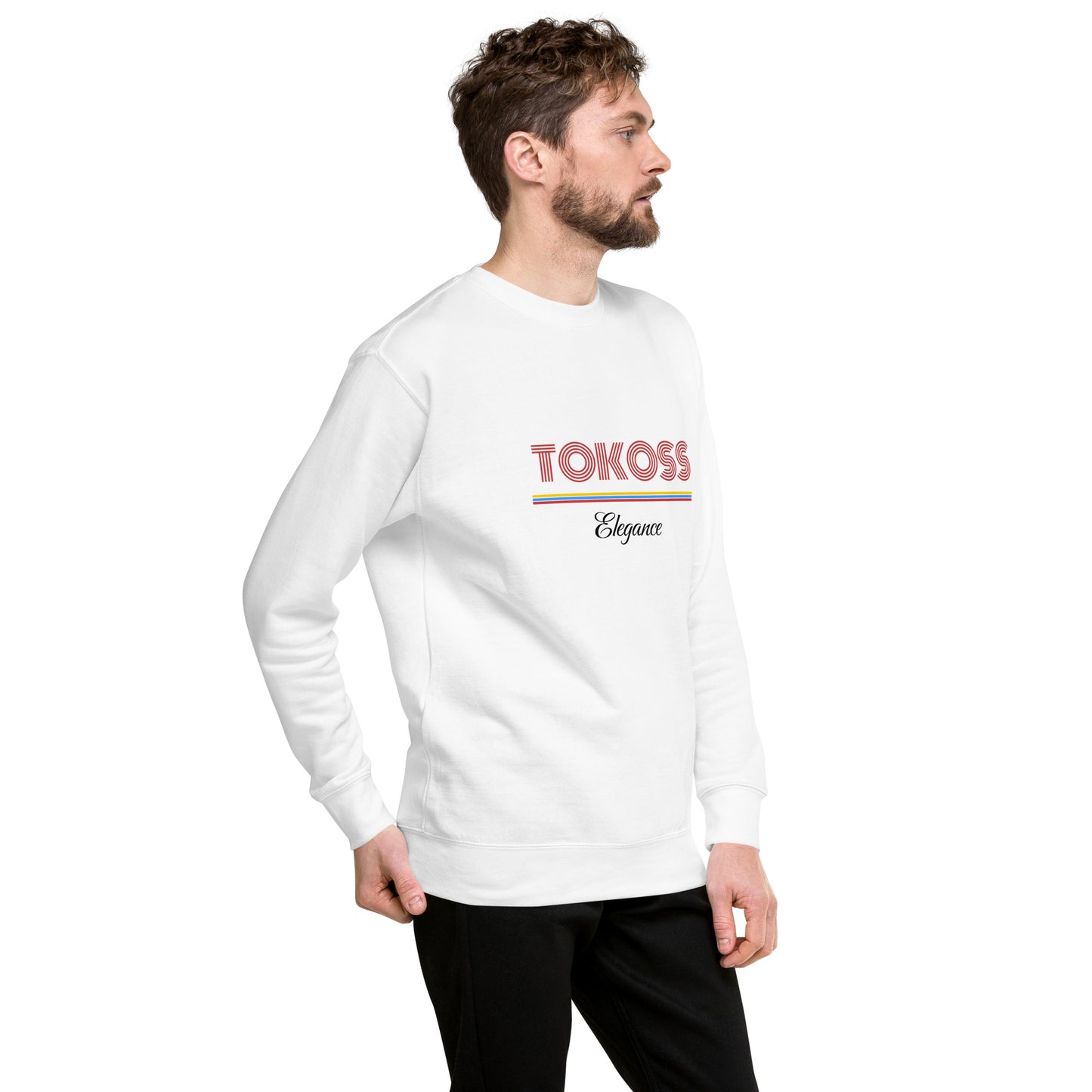 Tokoss Elegance Unisex Printed Sweatshirt - Black and red design 3